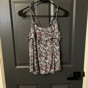 American Eagle Outfitters Floral Camisole Top - Navy and Pink